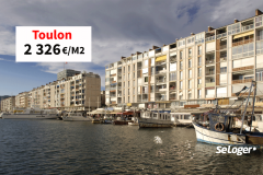 Toulon attire de plus en plus et voit son prix immobilier frôler les 2 400 € du m² !