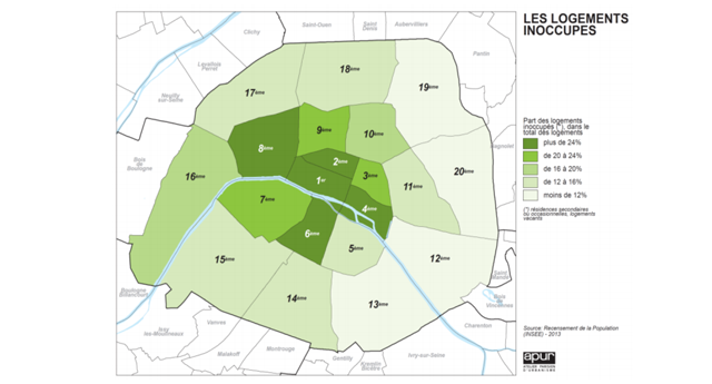 Carte Paris Logements Vacants
