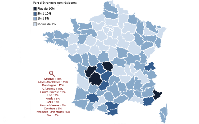 Carte France Acheteurs Etrangers