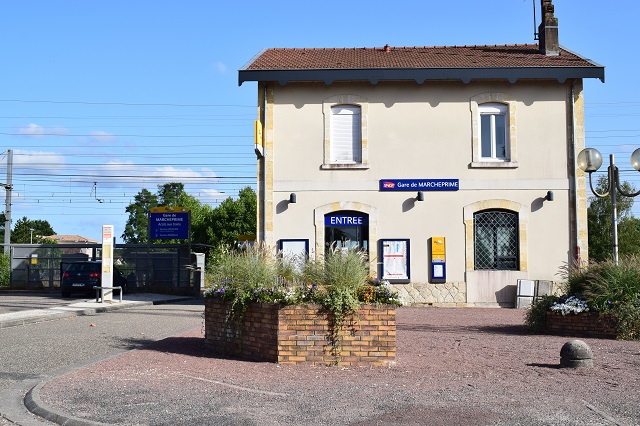 La gare TER de Marcheprime en Gironde