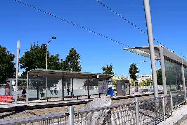 station de tramway à Mérignac en Gironde