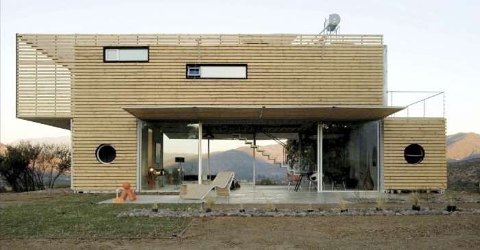 Maison en matiériaux recyclables - Maison manifesto - Palettes de bois