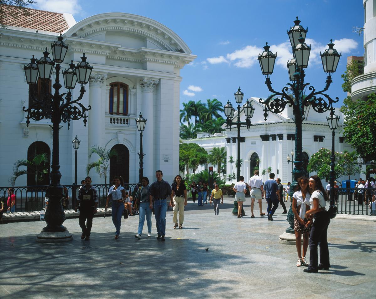 Place Bolivar à Caracas au Venezuela