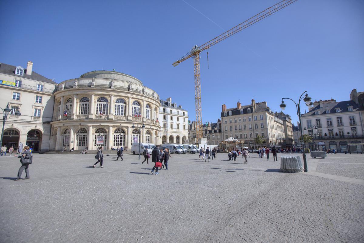 Place de la Mairie à Rennes - Opéra