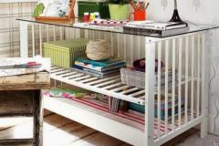 transformer un lit bébé en meuble de rangement, c'est trop facile ! © negossito.com 10 astuces géniales pour recycler le lit du bébé