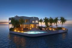 Un nouveau projet fou lancé à Dubaï. © amillarah Des îles privées sur-mesure en vente à Dubaï