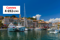 Les prix immobiliers à Cannes au plus haut : + 6,5 % en 1 an !