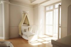 Inutile de surcharger l'espace avec des meubles, une chambre de bébé claire et dégagée est bien plus pratique. © Robert Kneschke - Fotolia Bien aménager la chambre de votre bébé