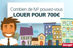 Quelle surface pouvez-vous louer pour 700 € ?