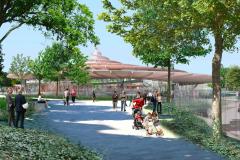 Gare de Noisy-Champs, futur pôle multimodal du Grand Paris. © Société du Grand Paris – Jean-Marie Duthilleul 2016 Cluster Descartes, le pôle majeur de la ville durable au cœur du Grand Paris
