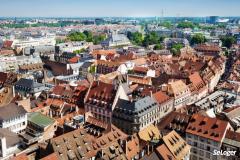 Ostwald, une ville à la campagne à côté de Strasbourg