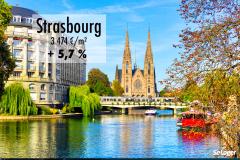 Le prix immobilier à Strasbourg augmente rapidement : + 5,7 % en 1 an