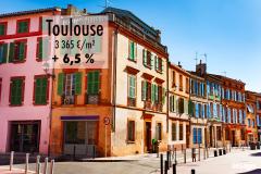 Toulouse : le prix immobilier est en hausse de 6,5 % sur 1 an !