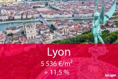 L'immobilier à Lyon plus fort que la crise... + 11,5 % sur 1 an !