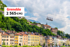 À Grenoble, le prix au m² augmente de 1,1 % sur 1 an et dépasse les 2 500 € !