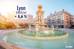 Immobilier : le cap des 4 800 € du m² à Lyon est franchi !