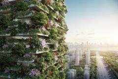 Deux tours végétales devraient voir le jour à Nanjing d'ici 2018. © Stefano Boeri Architects La ville de Nanjing, en Chine, s’offre les premières forêts suspendues d’Asie !