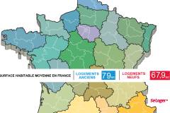 Immobilier : Dans quelles régions les logements sont-ils les plus ou les moins spacieux ?