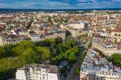 Vue aérienne sur Dijon