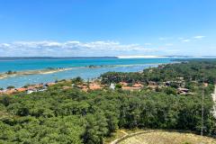 Vue aérienne du bassin d'arcachon