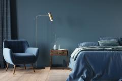 Le bleu nuit, couleur 2025 de la chambre à coucher