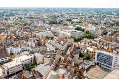 Vue aérienne de la ville de Nantes