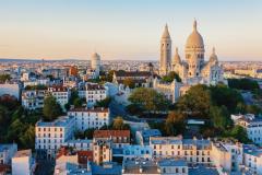 Vue sur la butte Montmartre