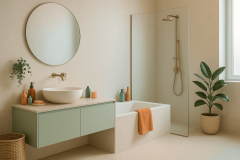 salle de bain sans carrelage