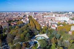 Vue aérienne de la ville de Toulouse