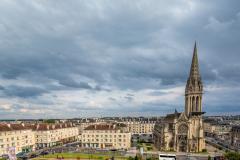 Caen vue générale quartier des fleurs