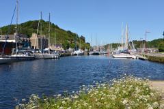 Vue sur le port du Légué à St Brieuc