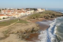 La côte de Saint-Hilaire-de-Riez, en Vendée, vue du ciel