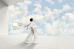 Cloud Dancer élue couleur Pantone de l'année 2026.