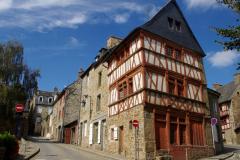 Maison à colombages au coeur de la ville de Saint-Brieuc, en Bretagne