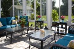 Veranda décorée et aménagée avec goût