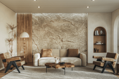 La feuille de pierre permet d'apporter une touche d'authenticité dans la pièce de votre choix. © Vasyl Cheipesh - Getty images