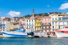 Vue sur le port de Sète (Hérault)