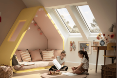 Chambre enfant avec VELUX sécurisé