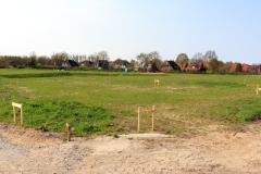 Vue sur un terrain à vendre en pleine campagne