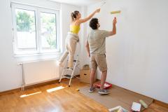 Couleurs vives repeindre appartement locataire