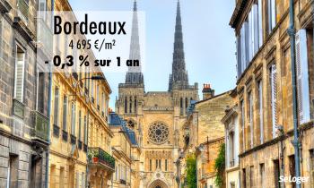 Le prix immobilier baisse à Bordeaux, du jamais vu depuis 5 ans !