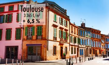 Toulouse : le prix immobilier est en hausse de 6,5 % sur 1 an !