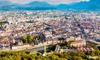 Panorama sur la ville de Grenoble.