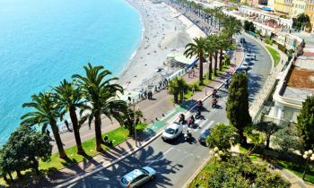 Vue aérienne de la ville de Nice