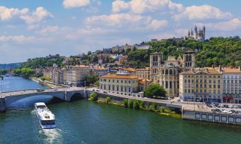 Panoramique de la ville de Lyon