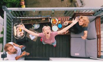 Barbecue en copropriété sur balcon