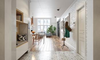 Bien aménager son entrée ouverte sur salon