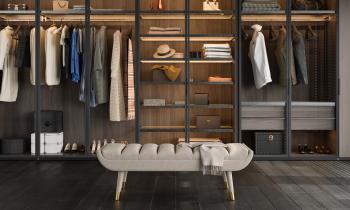 Dressing avec parquet noir