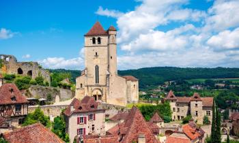 Vue d'un village du Lot 