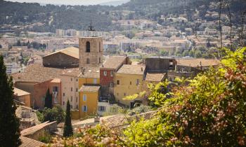 Vue sur la ville de Hyères, en France